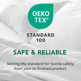 Serta Memory Flex Full/Queen Size Comforter, All Season Duvet Insert, Breathable and Stain Resistant Down Alternative Comforter, Machine Washable, 90 in x 90 in, White Serta
