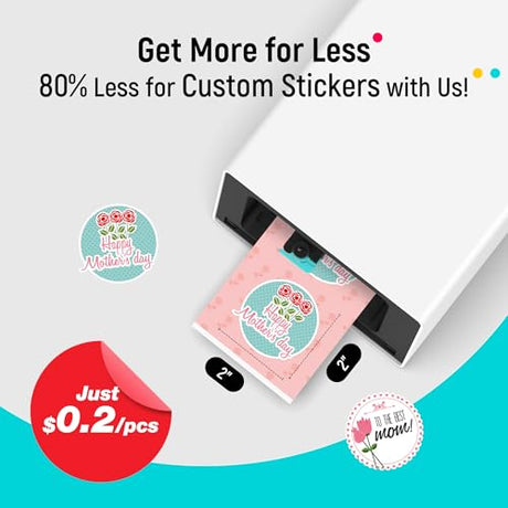 Liene PixCut S1 Color Sticker Printer & Cutting Machine - All-in-One Sticker Maker for DIY Crafts, Custom Labels & Gifts. Thermal Dye-Sublimation Photo Printer, 300 DPI, Precise AI Auto-Cutting Liene