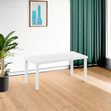 Furinno Classic Simple Coffee Table for Living Room, 38.98 (W) x 17.52 (H) x 18.9 (D) Inches, White Furinno