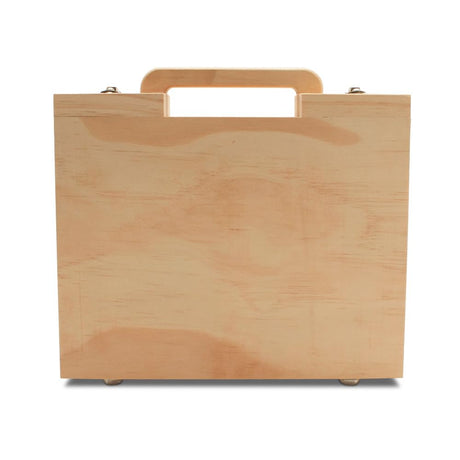 Wood Suitcase 8-1/8 x 10 inch, Pack of 1 Unfinished Wooden Boxes for Crafts, Travel Friendly Memory Boxes for Keepsakes, by Woodpeckers Woodpeckers