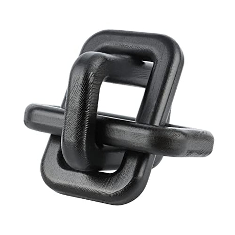 Venture Decor Wood Knot Home Decorations for Living Room, Handmade Wood Chain Link Decor, Farmhouse Coffee Table Decorations, Entry Table Decor, Shelf Decor, Living Room Table Decor Venture Decor