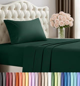 Utopia Bedding Twin Sheet Set – 3 Piece Bed Sheets for Twin Size Bed, Soft and Breathable Microfiber, Includes 1 Fitted Sheet, 1 Flat Sheet and 1 Pillowcase (Emerald Green) Utopia Bedding