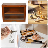 Shadow Box Small Curio Cabinet: Wooden Display Shelves Deep Memory Box Display Case Cabinet Display Shelf for Collectibles Keepsake Coins Medals Pins Cabilock