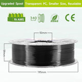 YXPOLYER PLA Plus Filament Food-Grade pla+ PLA Plus 3D Printing Filament 1.75 mm 1kg 2.2lbs with Reusable PC Spool, Modified 3D Printer Filament for Most FDM 3D Printers yxpolyer