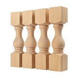 CAROLINA LEG CO. Countryside Pine Chunky Bench Legs - Perfect for Farmhouse Coffee Tables - Set of 4 - Made in NC - Dimensions: 3.5" x 16" CAROLINA LEG CO.