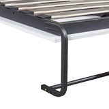 Ball & Cast Murphy Bed Twin Size Folding Wall Bed with Cabinet and Drawer,can be Folded,Wood Space-Saving Furniture Hideaway Platform Bedframe w/Slat Support,for Guest Room,Study,Office,White Ball & Cast