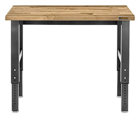 Gladiator 4' Adjustable Height Hardwood Workbench, GAWB04HW Gladiator