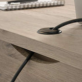 Sauder Summit Station Desk, L: 52.09" x W: 19.29" x H: 29.02", Laurel Oak finish Sauder