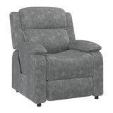 EROMMY Electric Recliner Chair, Oversized Power Recliner with USB Charging Port & Side Pockets, Heavy Duty Corduroy Reclining Sofa Chair, Wide Seat Living Room Chair for Adults, Dark Grey