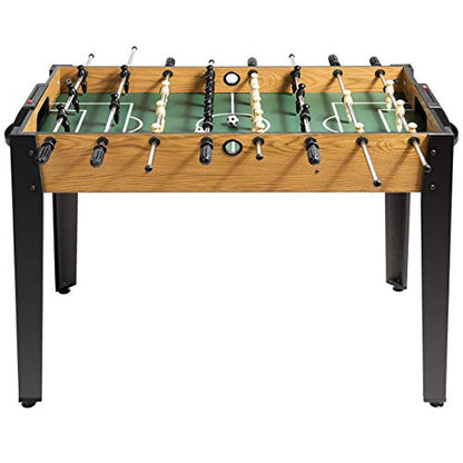 Giantex Foosball Table, Wooden Soccer Table Game w/Footballs, Suit for 4 Players, Competition Size Table Football for Kids, Adults, Football Table for Game Room, Arcades (48 inch, Wood) - WoodArtSupply