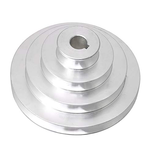 Homeswitch Aluminum 16mm Bore 4 Step A Type V-Belt Pagoda Pulley Belt Outer Dia 41-130mm Homeswitch