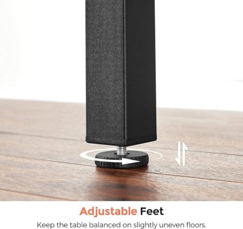 VASAGLE Folding Dining Table, Drop Leaf Extendable, for Small Spaces, Seats 2-4 People, Industrial, 33.3 x 30.7 x 30 Inches,Brown VASAGLE