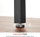 VASAGLE Folding Dining Table, Drop Leaf Extendable, for Small Spaces, Seats 2-4 People, Industrial, 33.3 x 30.7 x 30 Inches,Brown VASAGLE