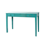 Hives and Honey Ainsley Vanity Desk Dressing Table with USB and Outlet - Turquoise Hives and Honey
