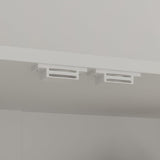 Homsee 6-Tier Tall Bookcase with Glass Doors - Modern Wooden Storage Cabinet in White Homsee