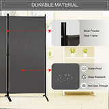 MAYOLIAH Partition Room Dividers 3 Panel Folding Privacy Screens 6 Ft Tall Portable Office Walls Dividers for Room Separator 102"x20"x71", Grey MAYOLIAH