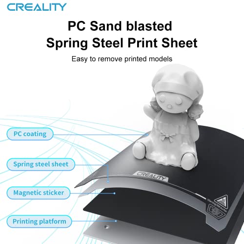 Creality Ender 3 S1 Original Print Platform Kit Magnetic Flexible Removable Spring Steel Texture Surface Print Build Plate Sheet for Ender 3 Neo/Ender 3 V2 Neo/Ender 3 S1 Pro/Ender 3 V3 SE 23 - WoodArtSupply