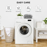 FreshCulture Twin XL Fitted Sheet Only 2 Pack - Hotel Quality Fitted Sheet - Ultra Soft & Breathable - Brushed Microfiber - Deep Pocket - Cooling Fitted Sheets for Twin XL Size Bed (Light Grey) FreshCulture