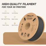 Official Creality Hyper PLA Filament 1.75mm, High Speed PLA 30-600mm/s 3D Printer Filament PLA, Dimensional Accuracy +/-0.02mm, Fit Most FDM 3D Printers，1KG(2.2lbs) Spool Black Creality