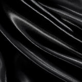 GOLAL Satin Sheets King Size - 4 Pieces Luxury Silky Soft Bed Sheets, Wrinkle-Free Black Satin Silk Sheet Set with 1 Deep Pocket Fitted Sheet, 1 Flat Sheet, 2 Pillow Cases GOLAL