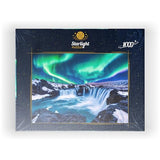 MyPuzzle Northern Lights Over Godafoss Waterfall in Iceland - Premium 1000 Piece Jigsaw Puzzle for Adults MyPuzzle.com