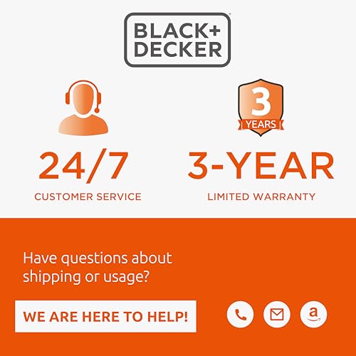 BLACK+DECKER 50 Ft. Retractable Extension Cord Reel With 4 Outlets, Multi-Plug Extension, Easy Handle Rewind & Heavy-Duty 14AWG SJTW Cable Black + Decker