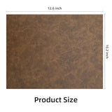 Laserable Leatherette Sheets with Heat Press Adhesive Backing Iron On Hat,Blank Faux Leather Patches for Laser Engraving,Engravable/Engraver Leather Material/Accessories(Rustic Brown-5 Large Pieces) TWIG