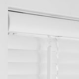 Cordless Room Darkening Mini Blinds for Indoor Windows - 28" W x 36" L - White, Over 1,400 Custom Sizes Starting at 9.97, 1" Vinyl Slats, Horizontal Window Blinds by Lumino Lumino