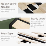KISLOT Full Size Bed Frame, Velvet Upholstered Platform Bed Mattress Foundation, with Vertical Channel Tufted Wingback Headboard, Strong Wood Slat, No Box Spring Needed, Green KISLOT