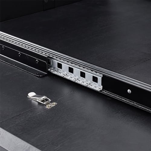 JURMALYN 78" Black Round Dining Table for 6 8 Extendable Dining Table Oval Dining Room Table with Extension for Kitchen Living Room 47.24" to 86.61" JURMALYN