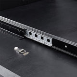 JURMALYN 78" Black Round Dining Table for 6 8 Extendable Dining Table Oval Dining Room Table with Extension for Kitchen Living Room 47.24" to 86.61" JURMALYN