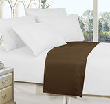 Elegant Comfort Premium Hotel Quality 1-Piece Flat Sheet, Luxury and Softest 1500 Premium Hotel Quality Microfiber Bedding Flat Sheet, Wrinkle-Free, Stain-Resistant, Twin/Twin XL, Brown Elegant Comfort