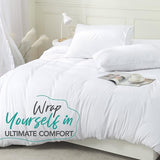 Utopia Bedding Duvet Cover Set with Pillowcases - 3 Pieces Bedding Duvet Cover with Zipper Closure - 1 Duvet Cover with 2 Pillowcases - Soft Brushed Microfiber (Queen, White) Utopia Bedding