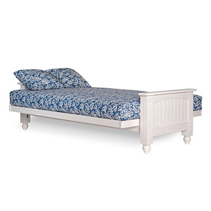 Nirvana Futons Cottage Style Futon Frame Only, Full Size, Satin White - Solid Wood Construction