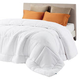 Bedsure Comforter Duvet Insert - Quilted Comforters Full Size, All Season Duvet, GentleSoft Down Alternative Bedding, with 8 Tabs, Gifts for Women/Men, White, Full 86 x 82 Inches Bedsure