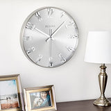 Bulova C4846 Director Wall Clock, Satin Pewter Finish Bulova