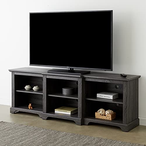 Rockpoint 70inch Modern TV Stand Storage Media Console Entertainment Center for TVs up to 80,Charcoal