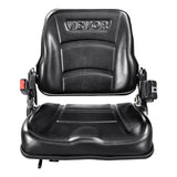 VEVOR Universal Forklift Seat, Fold Down Tractor Seat with Adjustable Angle Back, Micro Switch and Retractable Seatbelt, 6.3-13.4 inch Slot Forklift Seat for Tractor Loader Excavator VEVOR