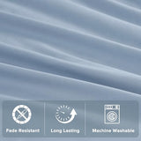 Comfort Spaces 100% Cotton Sheet Set Breathable, Lightweight, Soft with 14" Elastic Pocket Fits up to 16" Mattress, All Season Cozy Bedding, Matching Pillow Case, Full Blue 4 Piece Comfort Spaces