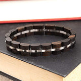 BOBO BIRD Womens Wooden Bracelet Stylish Wood & Stainless Steel Combined Adjustable Wooden Bangle Jewelry (S04-1) BOBO BIRD