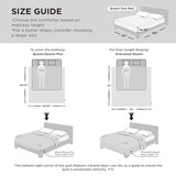 Bedsure Comforter Duvet Insert - Quilted Comforters Oversize Queen Size, All Season Duvet, GentleSoft Down Alternative Bedding, with 8 Tabs, Gifts for Women/Men, White, Oversize Queen 98 x 98 Inches Bedsure