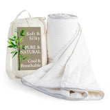Cooling Comforter, Fill 100% Viscose from Bamboo, Cover 60% Viscose from Bamboo 40% Cotton, Lightweight Duvet Insert, Breathable Summer Quilt, 40x60 inches, for Cot, Crib, Travel, Single, or Throw Desert Breeze Distributing