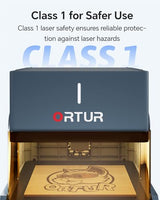 Ortur R1 5000mW Class 1 Foldable Laser Engraver with 1000mW 1064nm Infrared Laser Module, Exquisite Gift Box Packaging, APP Control Laser Engraver for Wood and Metal, Plastic, Acrylic Ortur
