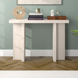 Henn&Hart 42" Wooden Rectangular Console Table Entryway Table, Sofa Table for Entryway, Living Room, Couch, Hallway, or Office, Beech White Henn&Hart