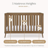 Delta Children Essex 4-in-1 Convertible Crib - Greenguard Gold Certified, Chestnut