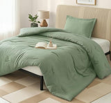 Twin Comforter Set 2 Piece Sage Green by Utopia Bedding, Comforters Twin Size, Bedding Comforters Sets, Down Alternative Soft Bed Set, 1 Comforter (64 x 88 inches) 1 Pillow Shams (20 x 26 inches) Utopia Bedding