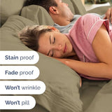 Twin Size 3 Piece Sheet Set - Comfy Breathable & Cooling Bed Sheets Set - Hotel Luxury Bedding for Women, Men, Kids, Teens, Boys & Girls - Deep Pockets, Ultra-Soft and Wrinkle Free - Oeko-Tex - Khaki CGK Unlimited
