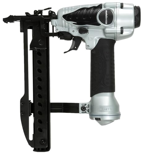 Metabo HPT Finish Stapler | Pro Preferred Brand of Pneumatic Nailers | 18 Gauge | 1/4-Inch Narrow Crown | Accepts 1/2-Inch to 1-1/2-Inch Staples | Ideal for Trim Work, Furniture & Cabinetry | N3804AB3 Metabo HPT