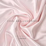 N\A HommxJF Blush Pink Satin Sheets Twin Size Sheets Set Silky Sheets, 3 Pieces Bedding Sheets & Pillowcases with 1 Flat Sheet + 1 Deep Pocket Fitted Sheet + 1 Pillowcase (Blush Pink, Twin) N\A