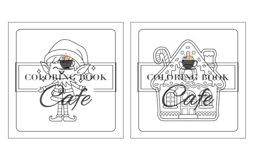 Cute Christmas: Bold and Easy Coloring Book for Adults and Teens Featuring Adorable Christmas Designs for Stress Relief and Relaxation WoodArtSupply